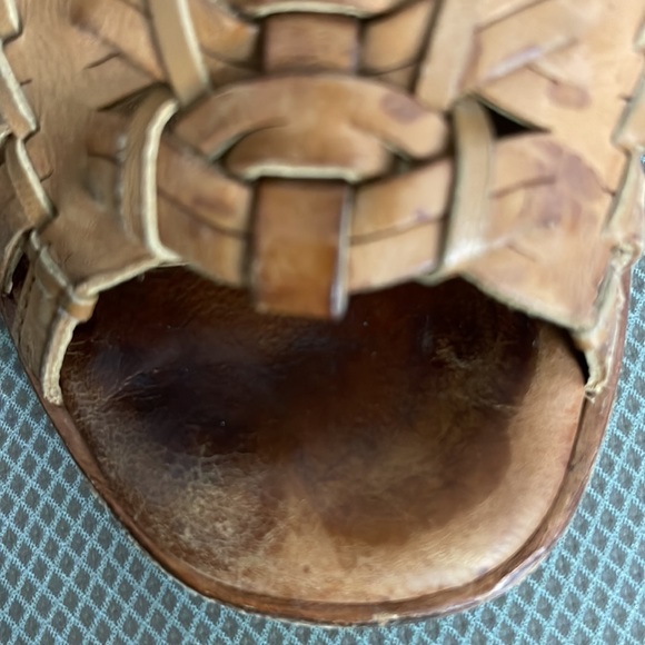 PAUL GREEN Cuoio Brown Cayanne Leather Peep Toe Bootie Boot/ sandal - Picture 14 of 14